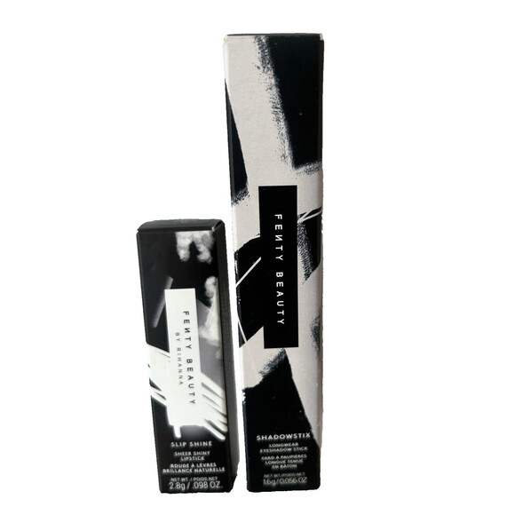 Fenty Beauty LOT 2 PCS Slip Shine Lipstick no. 6 & Shadowstix no. 16 New in Box - Picture 6 of 6